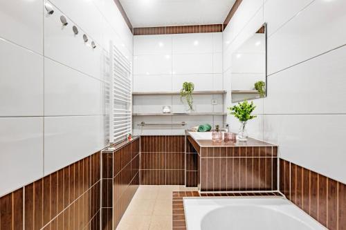 Kúpeľňa v ubytovaní Apartmán u Petrů 1