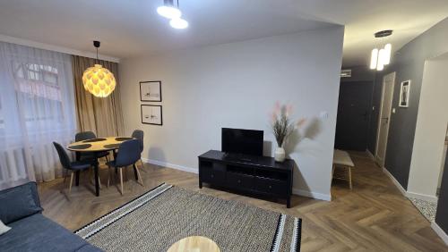 TV a/nebo společenská místnost v ubytování Apartament Lacus