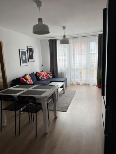 Ruang duduk di Apartament Gdańsk, darmowy parking prywatny