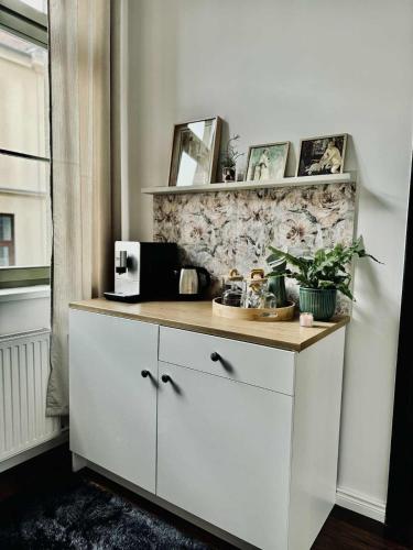 Apartament Zielony Stół no 2 z wanna w pokoju