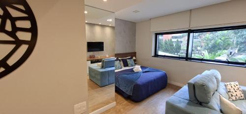 Et tv og/eller underholdning på Flat Charmoso Jardim Paulista