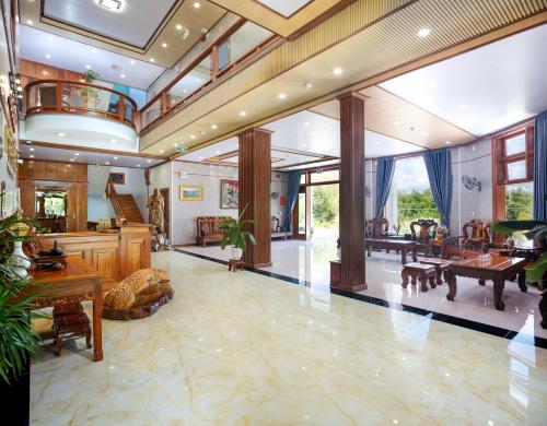 Posezení v ubytování Nhật Tín Hotel