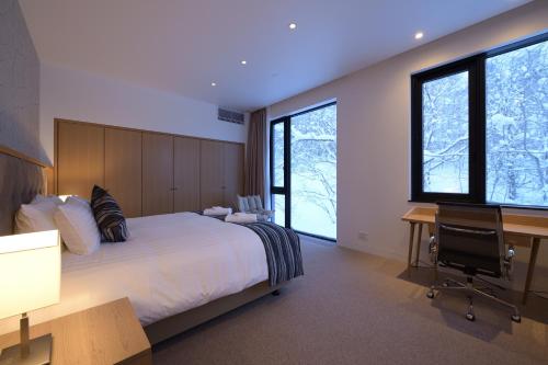Katil atau katil-katil dalam bilik di Zen Niseko