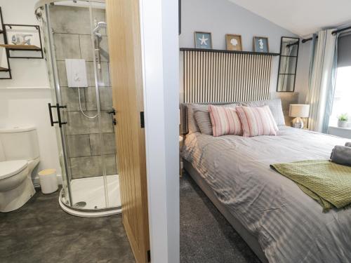 Koupelna v ubytování Harbwr Hideaway