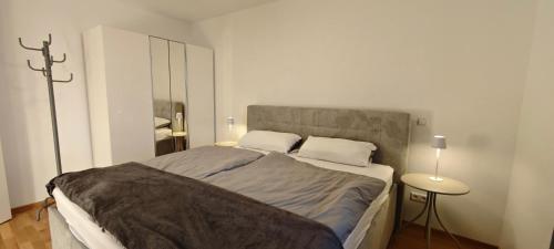 Katil atau katil-katil dalam bilik di Ferienwohnung Seemöwe