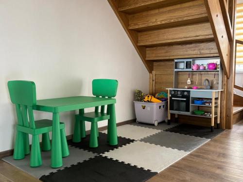 Kuchyň nebo kuchyňský kout v ubytování Chalupa Lednice 21