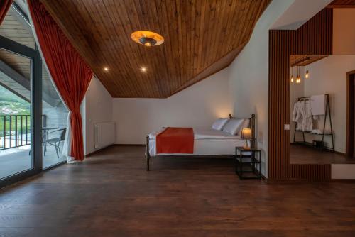 Χώρος καθιστικού στο Residence Kazbegi