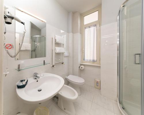 Koupelna v ubytování Hotel Il Caravaggio