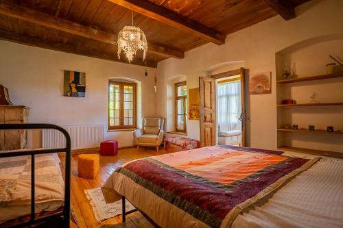 Postel nebo postele na pokoji v ubytování Bodbe Shinn