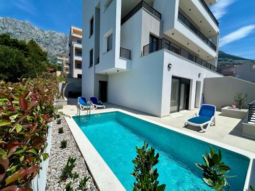 Apartment Petar - private heated pool and sea view