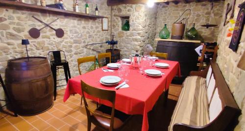 Χώρος καθιστικού στο Casa Canfittori
