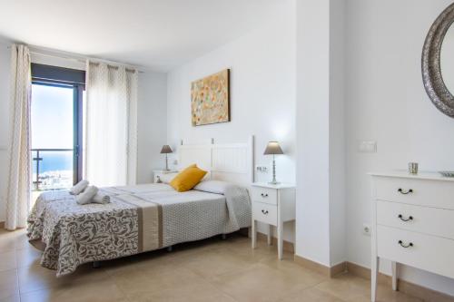 Katil atau katil-katil dalam bilik di Apartamentos & SPA Torres de San Juan