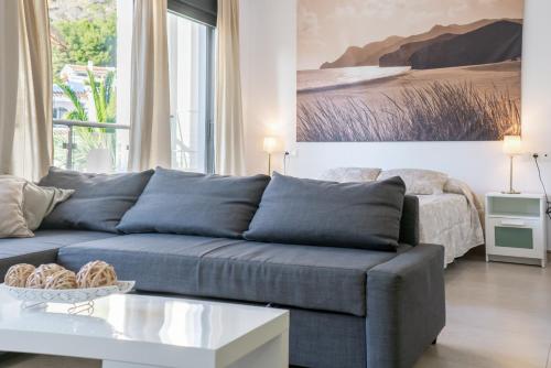 Ruang duduk di Apartamentos & SPA Torres de San Juan