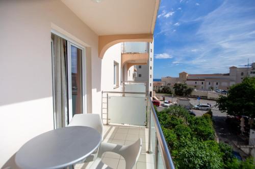 Μπαλκόνι ή βεράντα στο Apartmani Becici