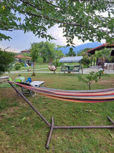 Landskap semula jadi dekat dengan rumah percutian