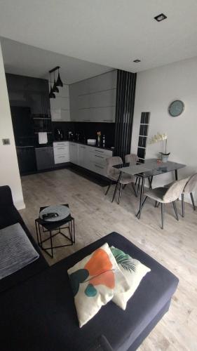Ruang duduk di Silver Apartament
