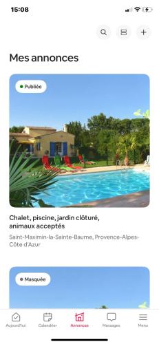 CHALET, PISCINE, JACUZZI,JARDIN CLOTURE, ANIMAUX Acceptés
