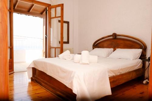 Postel nebo postele na pokoji v ubytování Villa Irene
