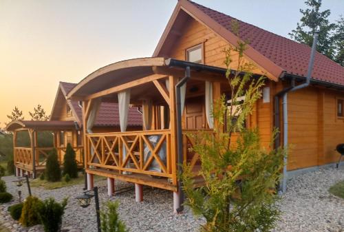 Domki z bali u Ireny Mazury
