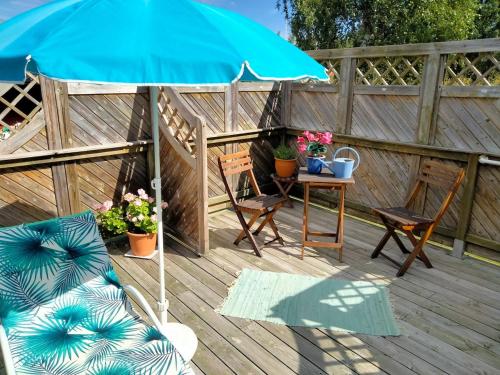 Un balcón o terraza de Strandvikstugan