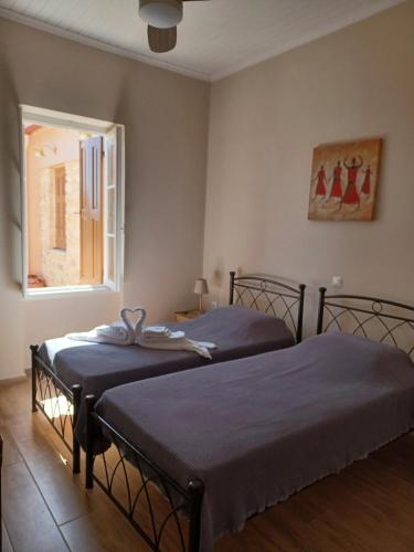 Кровать или кровати в номере Villa Emmelia