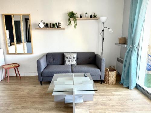 Χώρος καθιστικού στο L'Escapade Valrassienne - 5 minutes de la plage