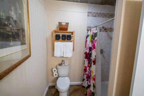 Ein Badezimmer in der Unterkunft Guest Grain Bin Foghorn Leghorn sleeps 8
