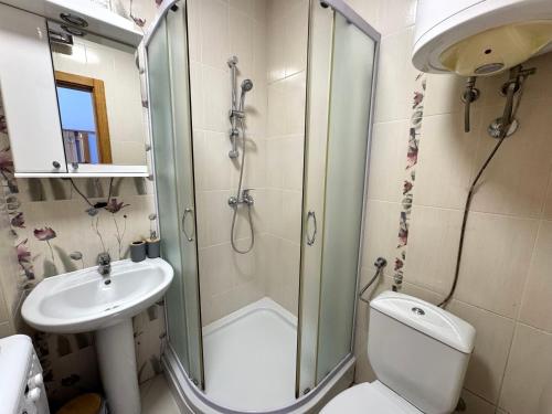 Bilik mandi di One bedroom apartment with spectacular view