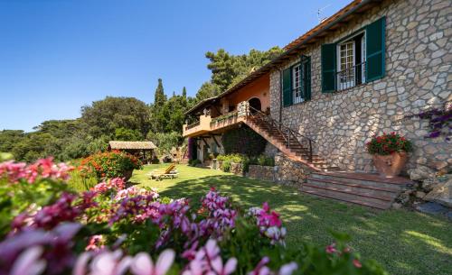 Zahrada ubytování Villa a Cala Piccola