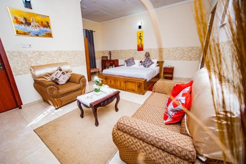Zona de estar de TS Lodgings