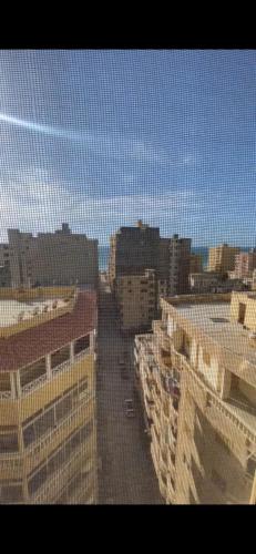 Nespecifikovaný výhled na destinaci Alexandrie nebo výhled na město při pohledu z aparthotelu