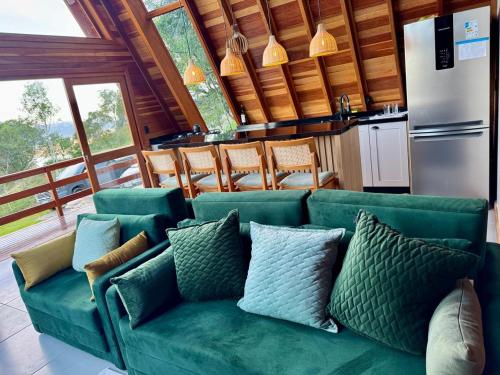 Dapur atau dapur kecil di Chalés da Lagoa