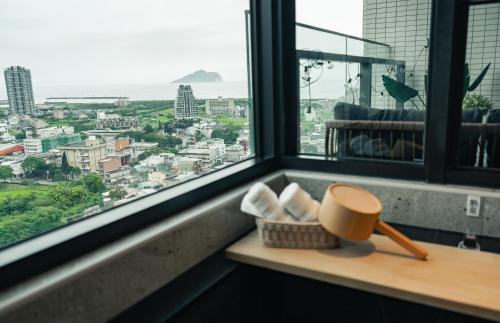 Γενική άποψη της πόλης Toucheng ή θέα της πόλης από  αυτό το ξενοδοχείο διαμερισμάτων