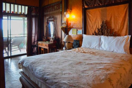 Baan Fuangfah Samuiにあるベッド