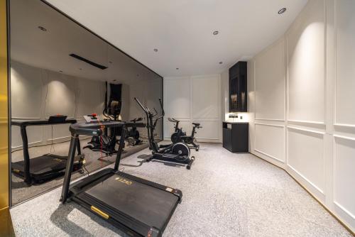Fitness centrum a/nebo fitness zařízení v ubytování G Mansion Hotel