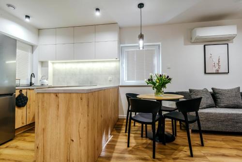 Dapur atau dapur kecil di Domki letniskowe - Jodłowa 2
