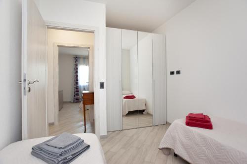A bed or beds in a room at Casa Michela