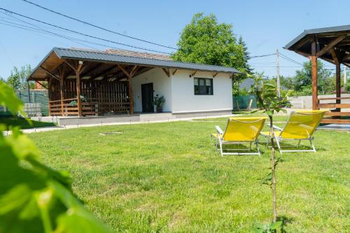 Zahrada ubytování Cabanutele "La Garaj"