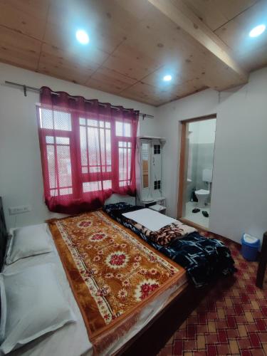 Cama o camas de una habitación en konka guest house