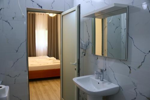 Koupelna v ubytování Hotel Vila Stefa
