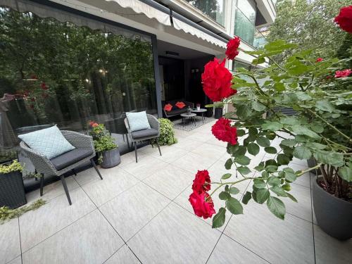 En have udenfor Sea Garden Apartment