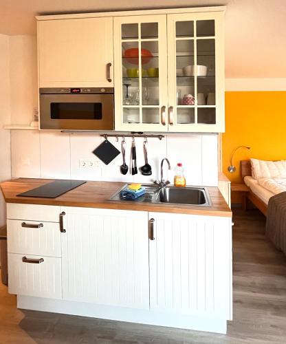 Η κουζίνα ή μικρή κουζίνα στο Apartment Heller am Hasselkopf