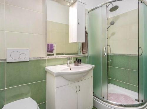 Bilik mandi di Apartman Lea - Villa Oleander
