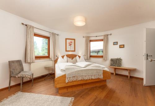 Postel nebo postele na pokoji v ubytování Landhaus Trinker