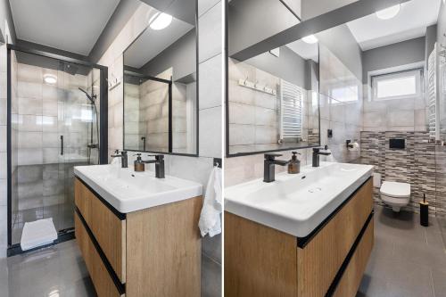 Bilik mandi di Apartamenty Modra Warszawa