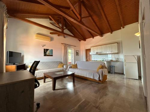 Kuchyň nebo kuchyňský kout v ubytování Magda Hotel Apartments