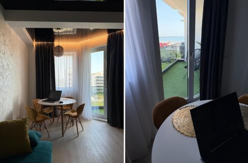 Posezení v ubytování Sea View Luxury Retreat - private parking