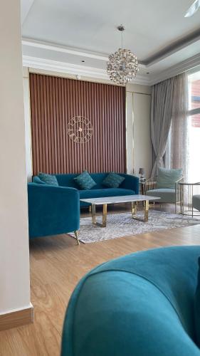 Ruang duduk di Ocean Horizon House