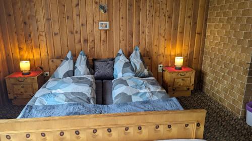 Ein Bett oder Betten in einem Zimmer der Unterkunft Haus Unterberger
