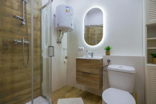 Koupelna v ubytování "Na Prostej" Old Town Apartment